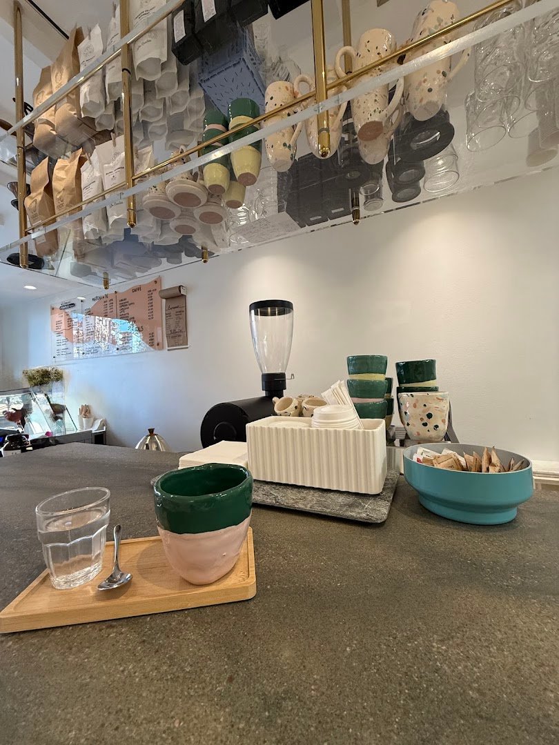 Interior of Mascherpa the original tiramisù boutique + specialty coffee, specialty coffee shop in Milan
