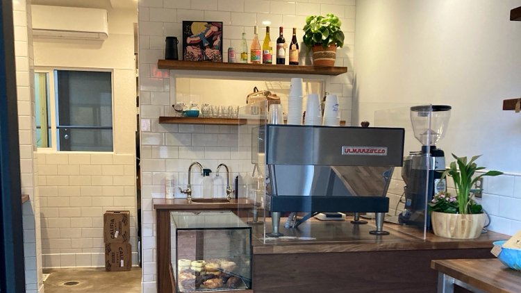 Interior of Little Joy Coffee Bar, specialty coffee shop in San Diego