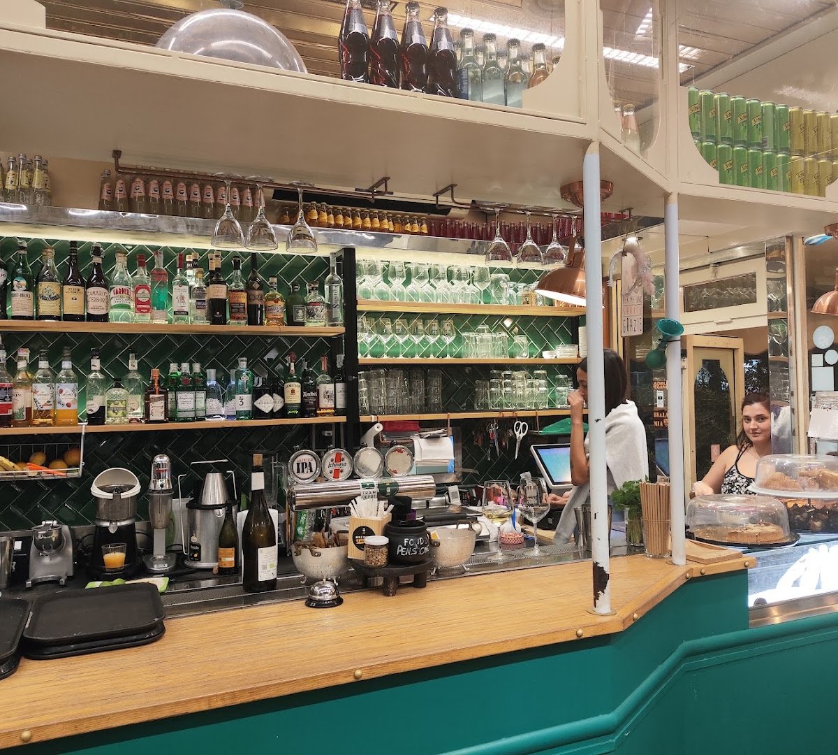 Interior of Tram Depot Talenti, specialty coffee shop in Rome