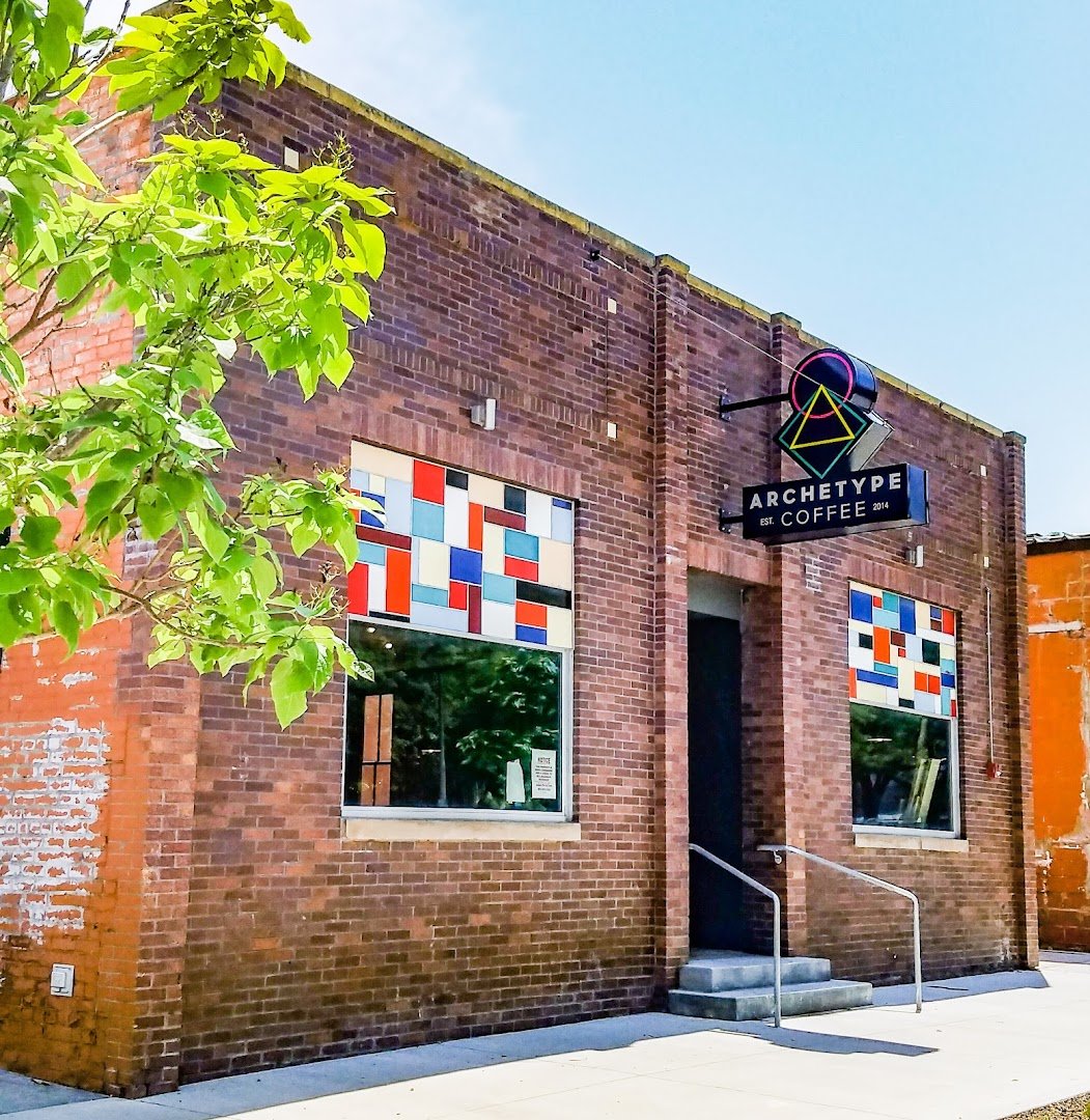 Storefront of Archetype Coffee Little Bohemia, specialty coffee shop in Omaha
