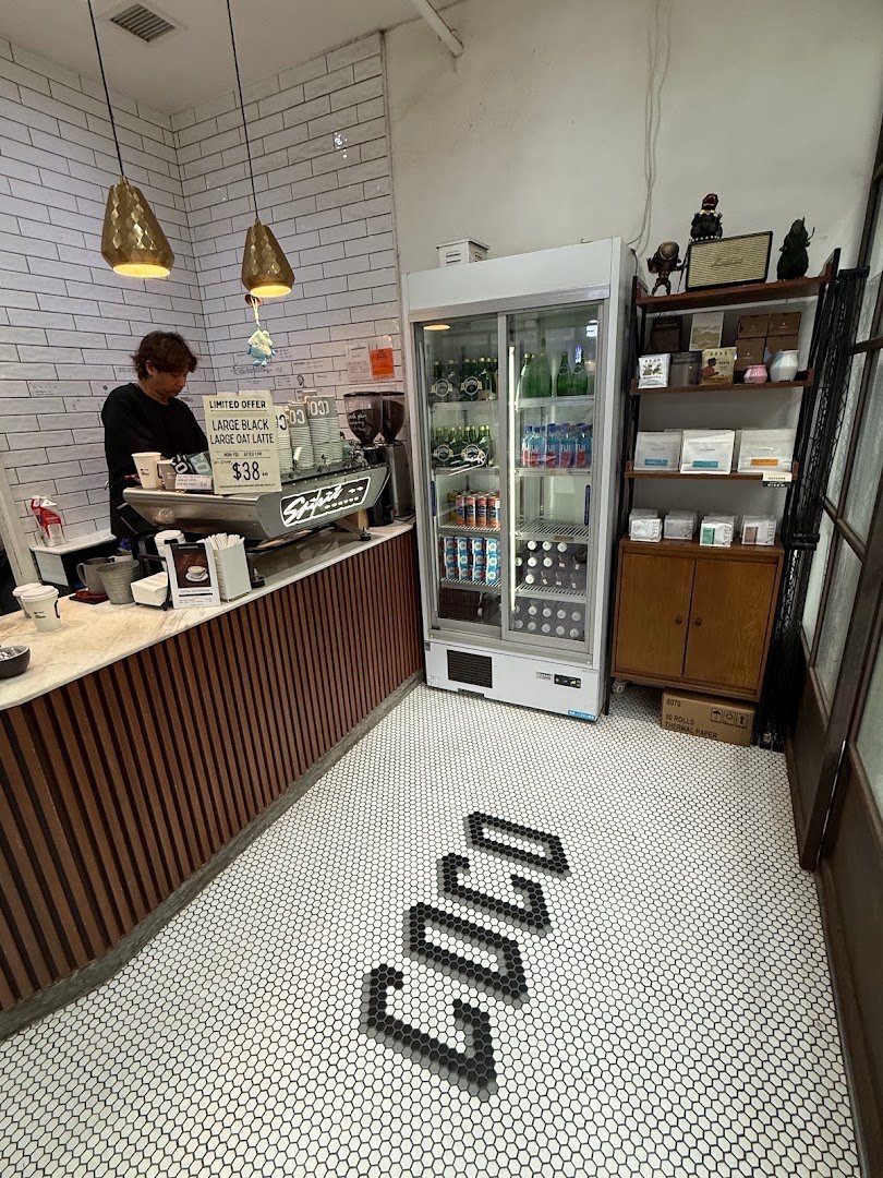 Interior of Coco Espresso, specialty coffee shop in Hong Kong