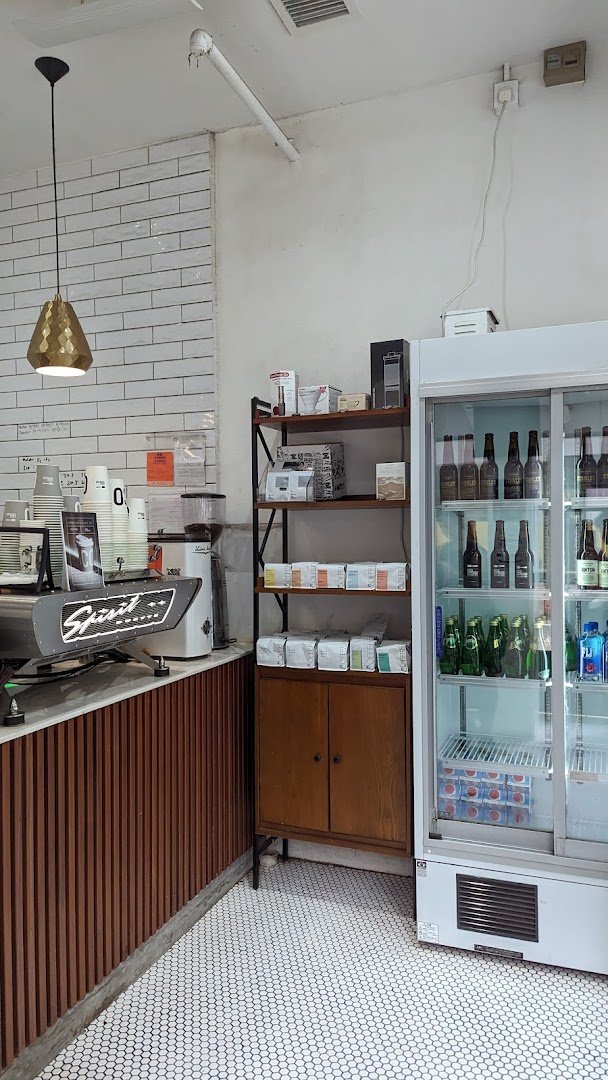 Interior of Coco Espresso, specialty coffee shop in Hong Kong