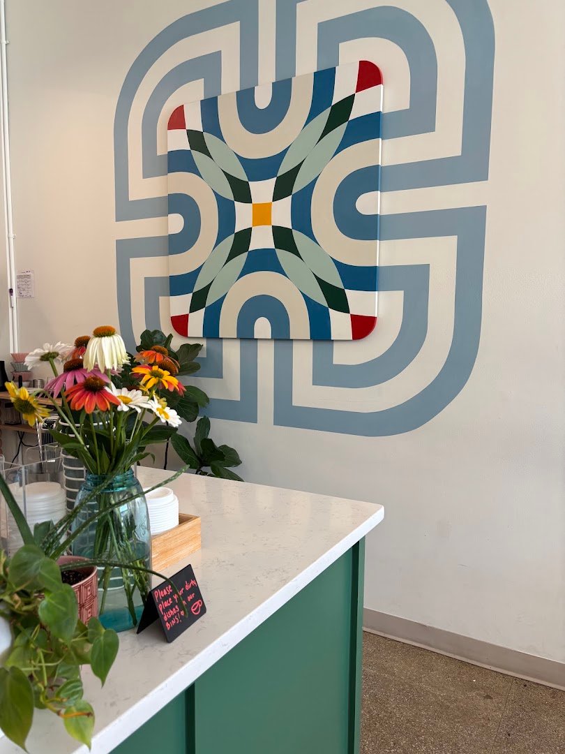 Interior of Blue Mind Coffee, specialty coffee shop in Indianapolis
