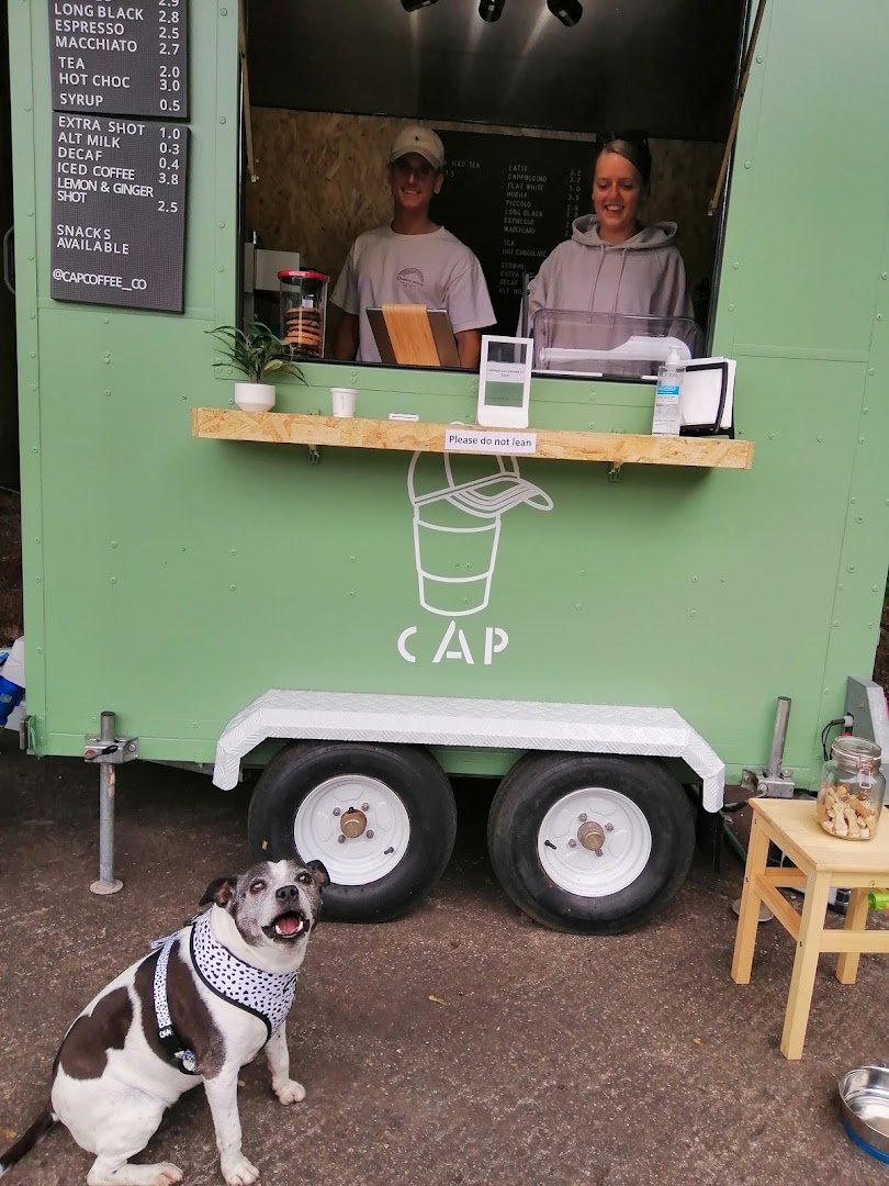 Storefront of Cap Coffee, specialty coffee shop in Manchester