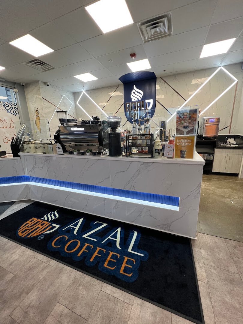 Interior of Azal Coffee, specialty coffee shop in Milwaukee
