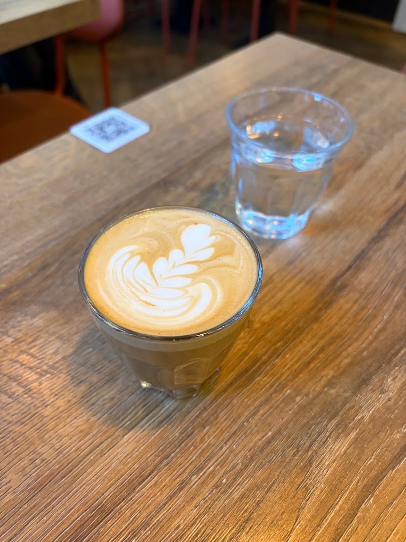 Coffee at Pilot Cafe Pankrác, specialty coffee shop in Prague