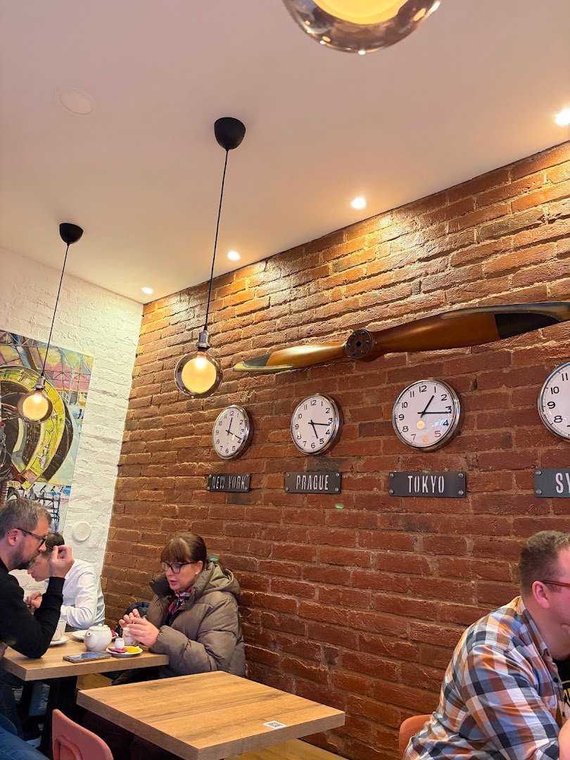 Interior of Pilot Cafe Pankrác, specialty coffee shop in Prague