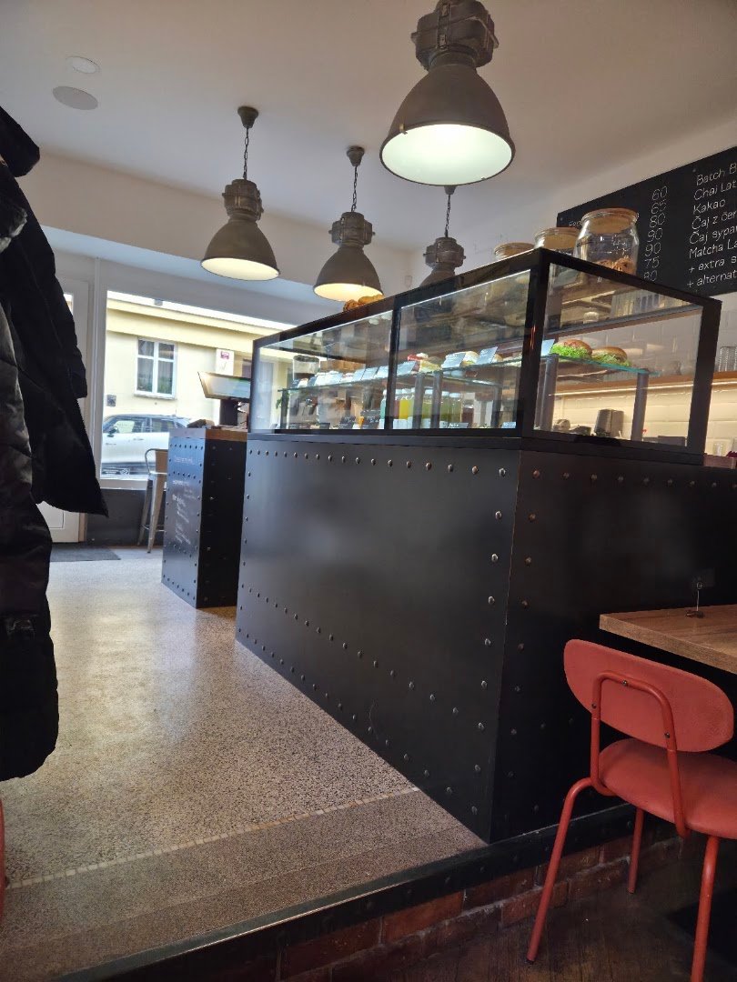 Interior of Pilot Cafe Pankrác, specialty coffee shop in Prague