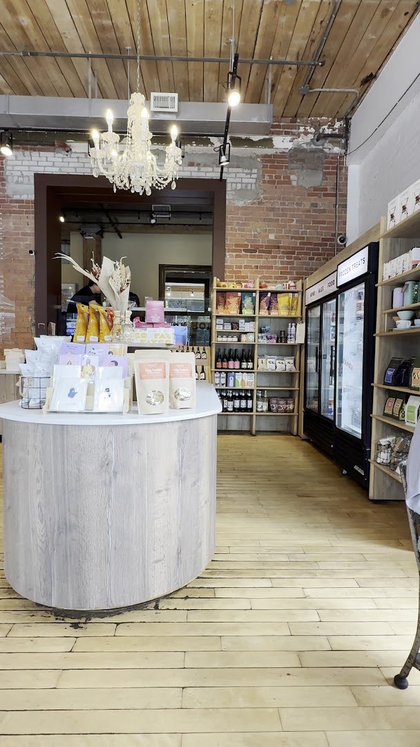 Interior of Dark Horse Espresso Bar, specialty coffee shop in Toronto