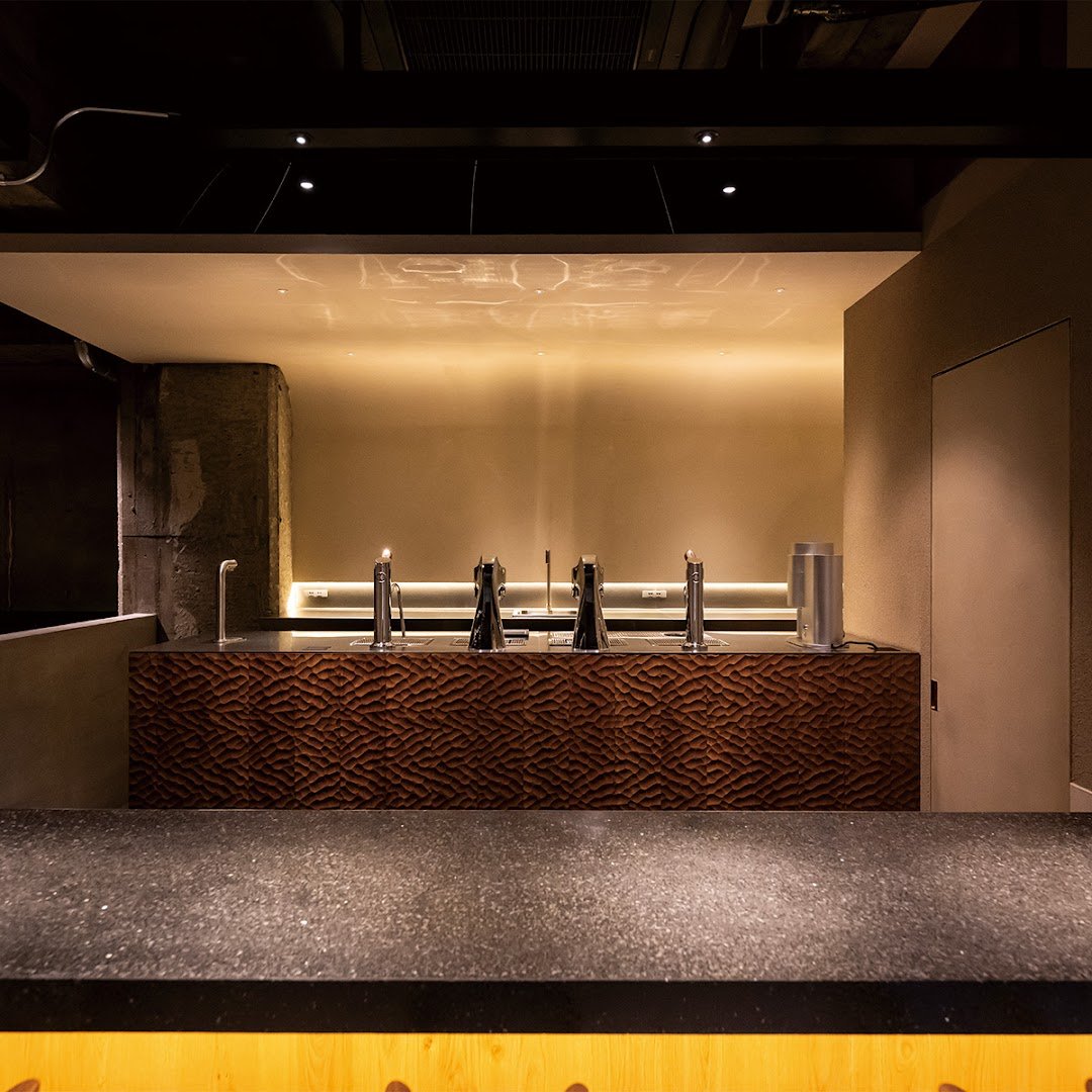 Interior of MEL COFFEE, specialty coffee shop in Osaka