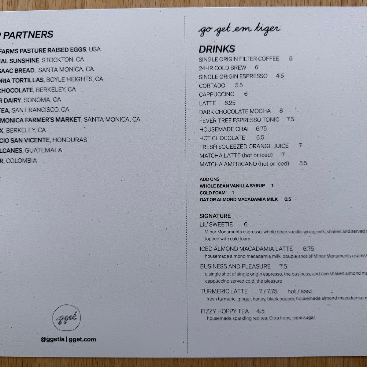 Go Get Em Tiger specialty coffee shop in Los Angeles - photo 6