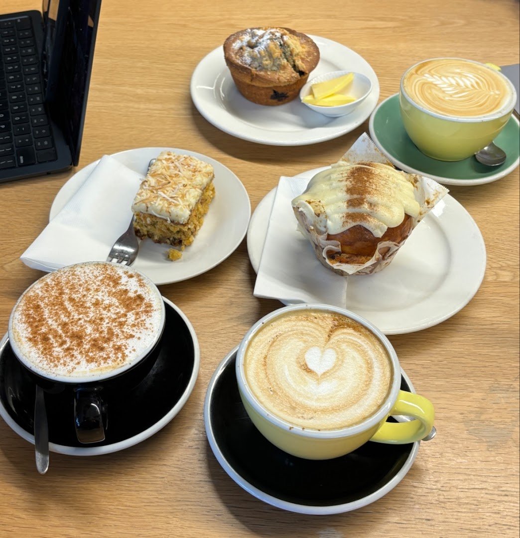 Coffee at Common Ground Cafe, specialty coffee shop in Wellington