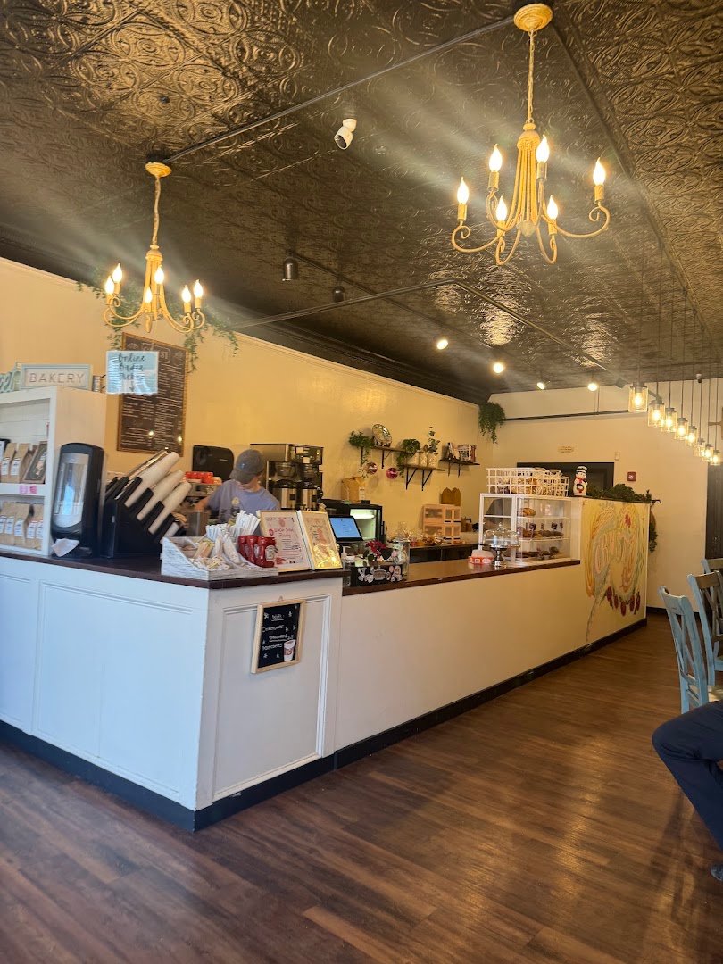 Interior of Crust Artisan Bakeshop, specialty coffee shop in Worcester