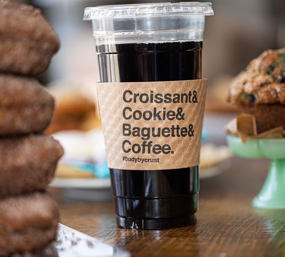 Coffee at Crust Artisan Bakeshop, specialty coffee shop in Worcester