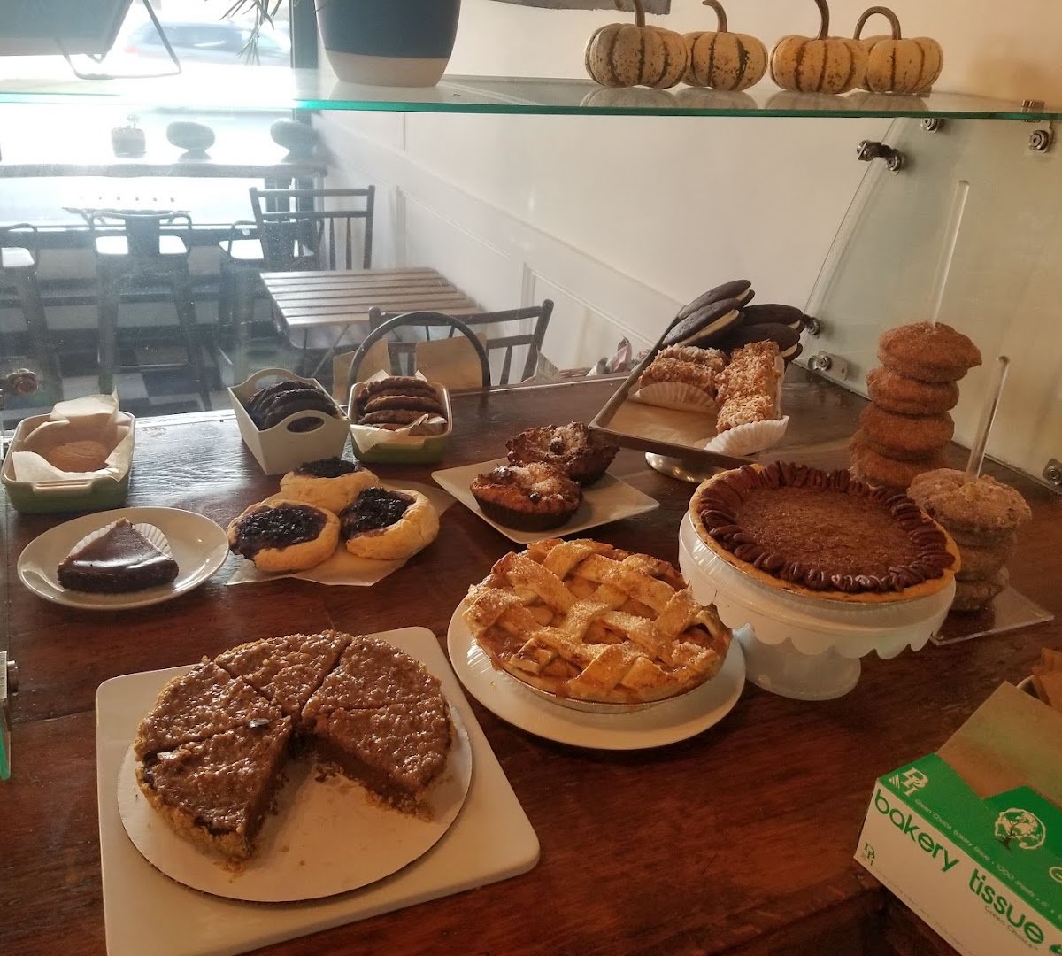 Interior of Crust Artisan Bakeshop, specialty coffee shop in Worcester