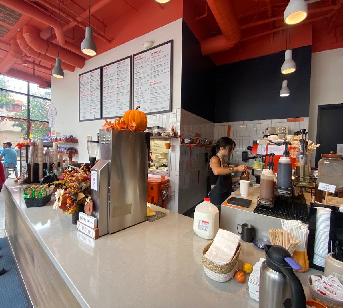 Interior of Achilles Coffee Roasters Gaslamp, specialty coffee shop in San Diego