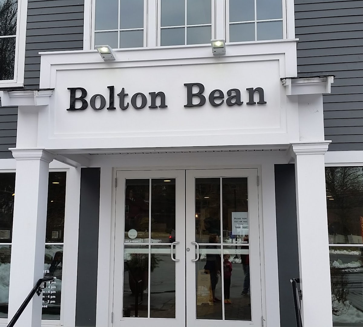 Storefront of Bolton Bean, specialty coffee shop in Worcester