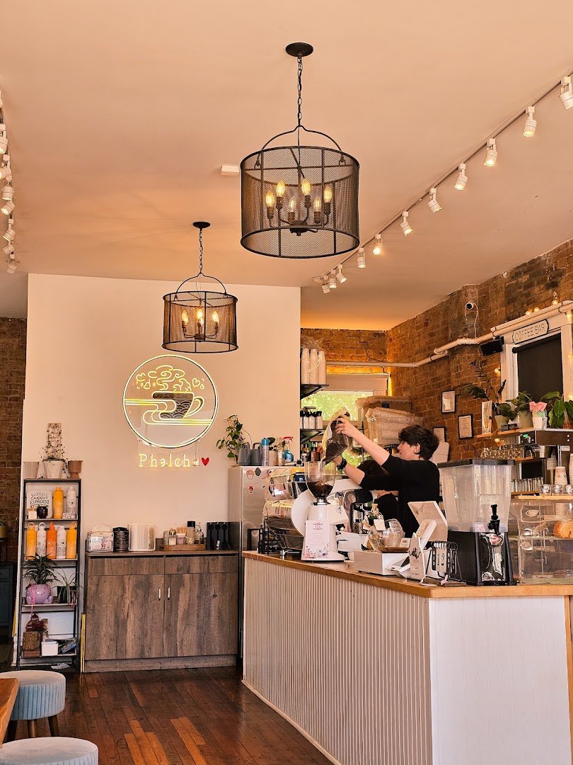 Interior of Phalcha Coffee, specialty coffee shop in Louisville