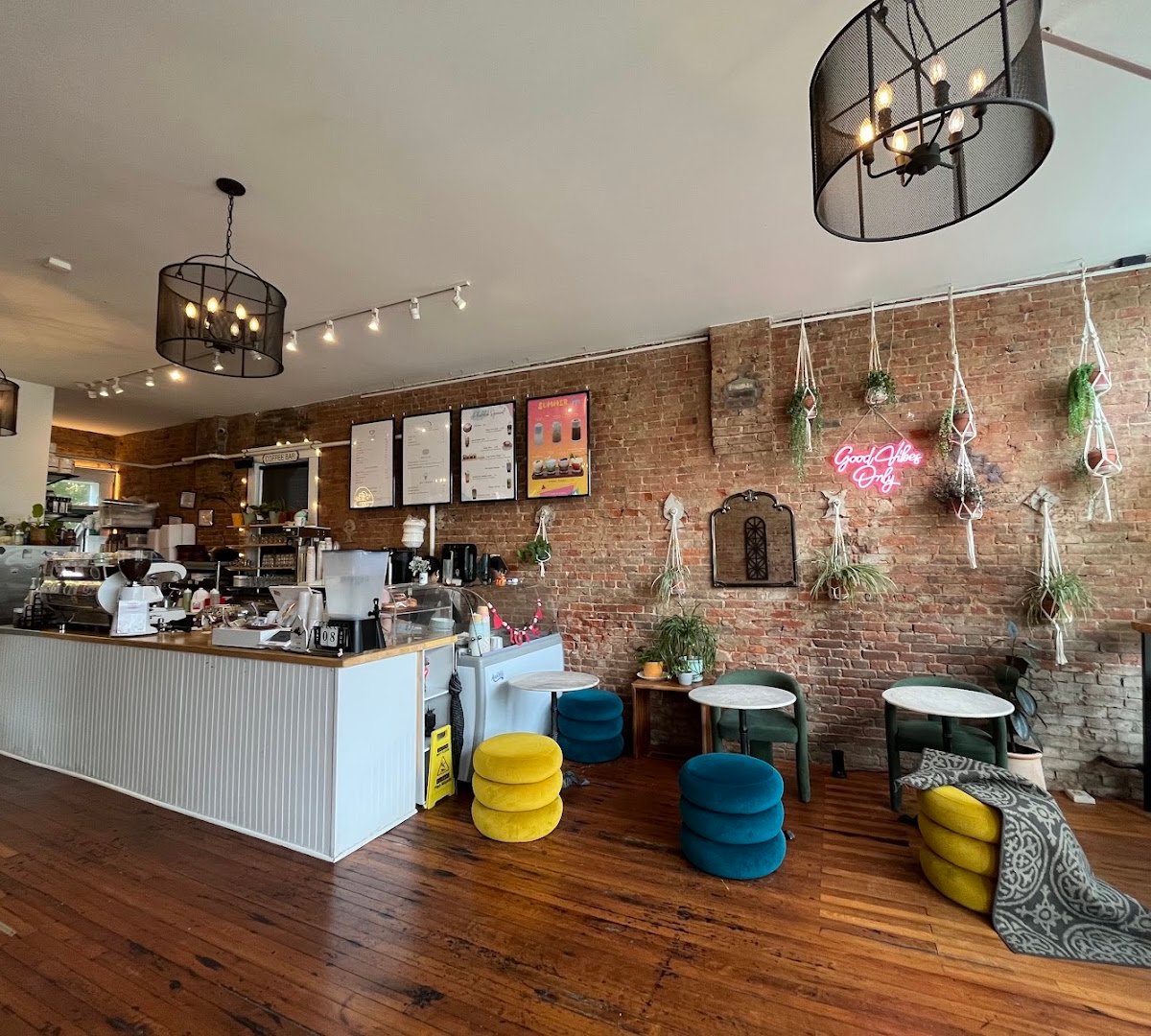 Interior of Phalcha Coffee, specialty coffee shop in Louisville