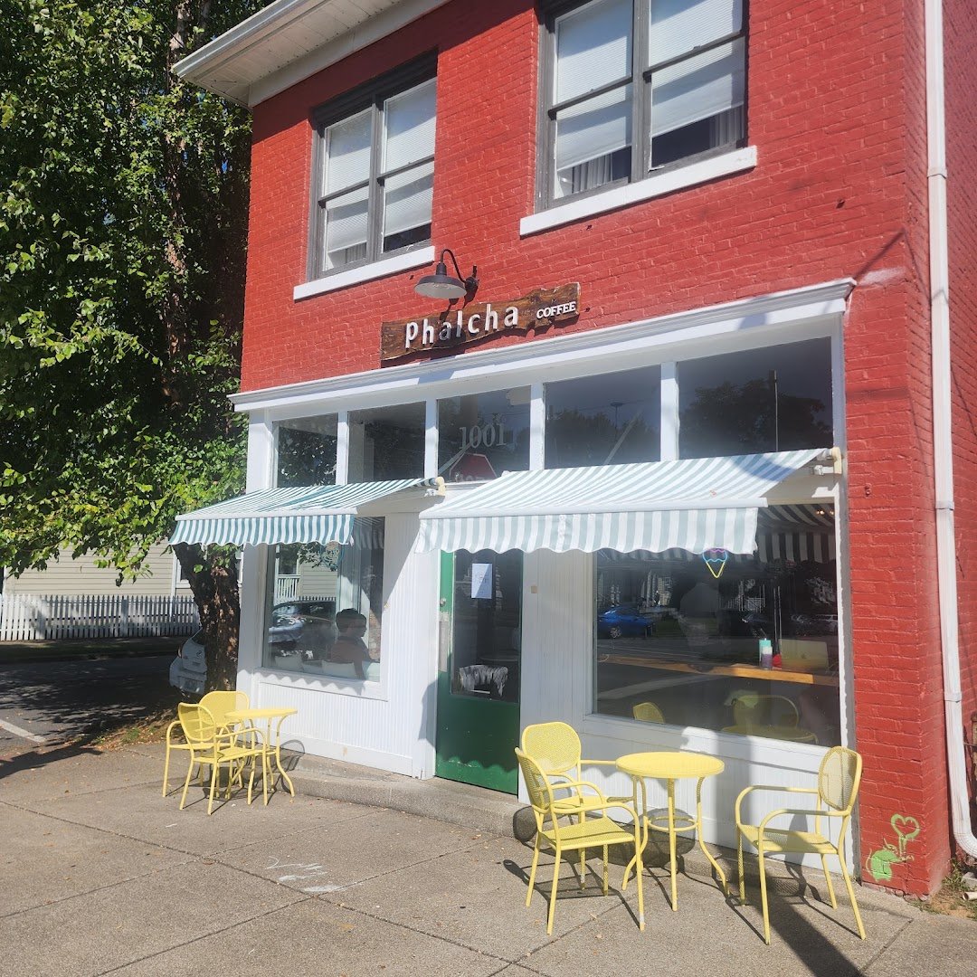 Storefront of Phalcha Coffee, specialty coffee shop in Louisville