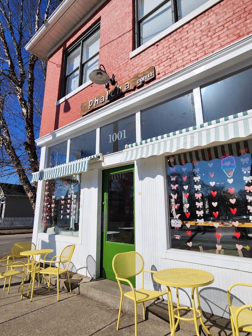 Storefront of Phalcha Coffee, specialty coffee shop in Louisville