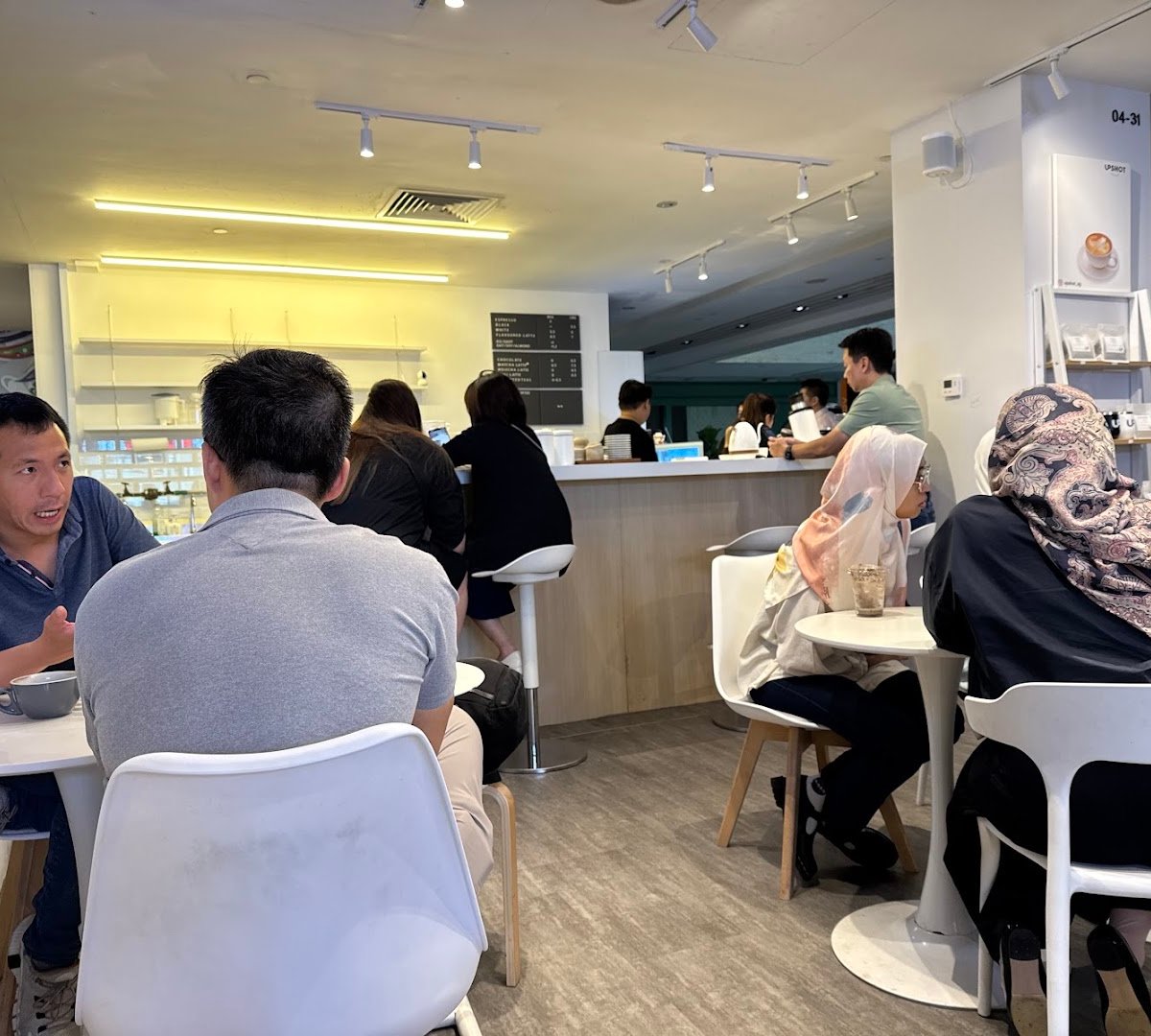 Interior of Upshot Specialty Coffee, specialty coffee shop in Singapore