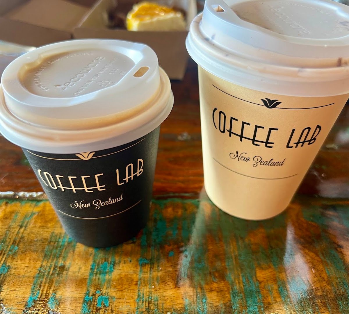 Coffee at Coffee Lab, specialty coffee shop in Auckland