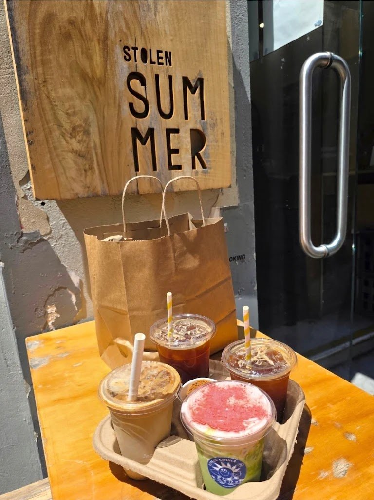 Coffee at STOLEN SUMMER, specialty coffee shop in Auckland