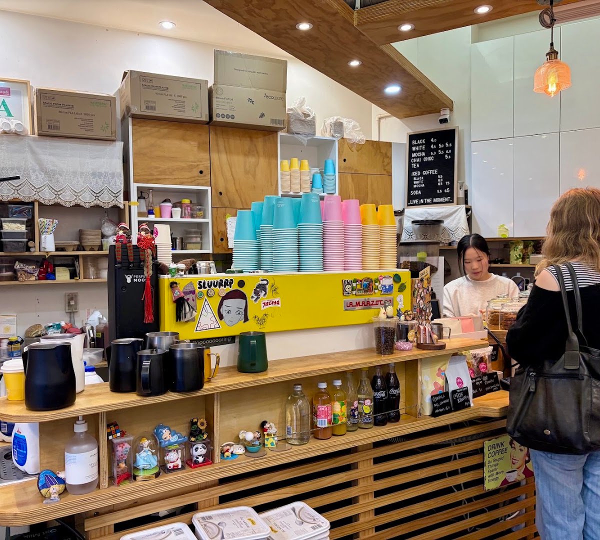 Interior of STOLEN SUMMER, specialty coffee shop in Auckland