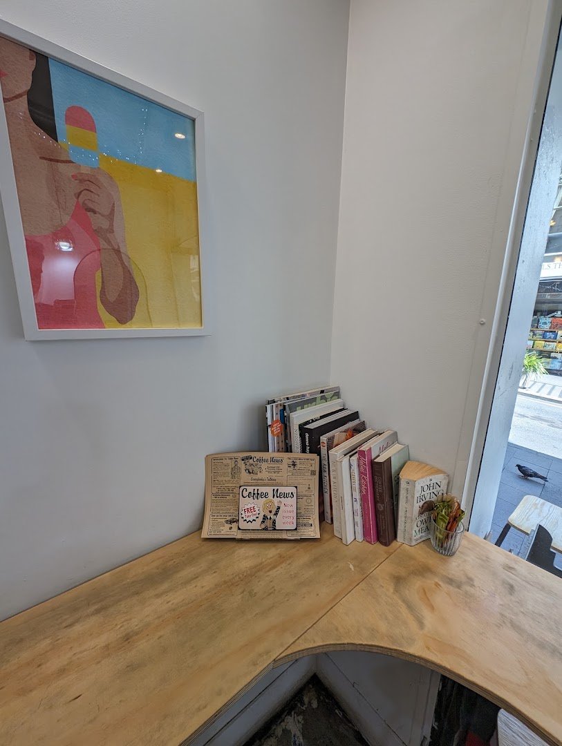 Interior of STOLEN SUMMER, specialty coffee shop in Auckland