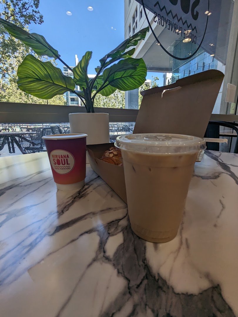 Coffee at Nirvana Soul Coffee, specialty coffee shop in San Jose