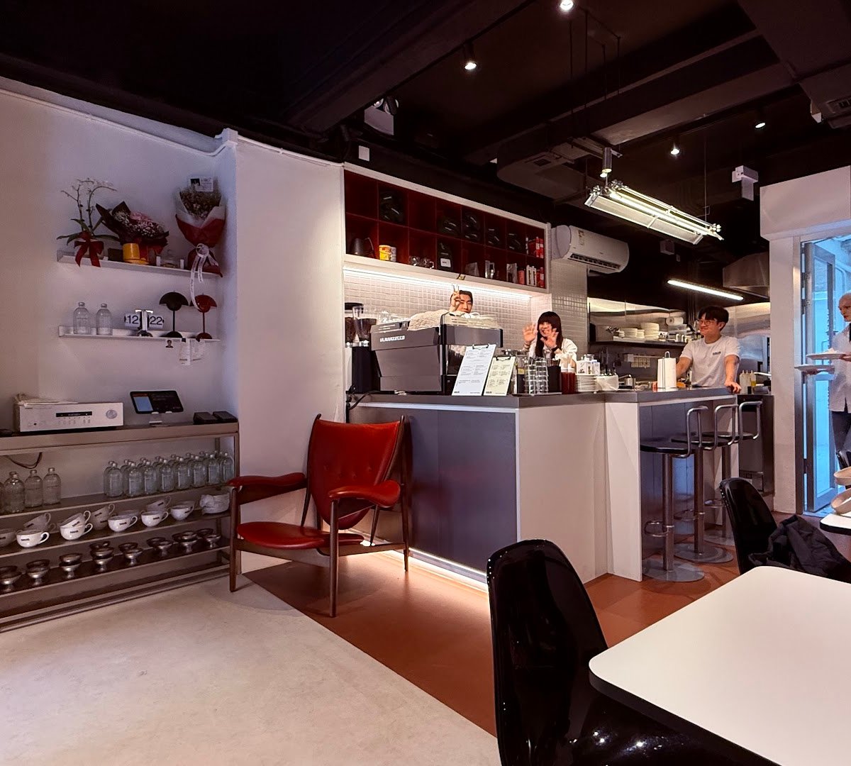 Interior of Haus Coffee Club, specialty coffee shop in Hong Kong