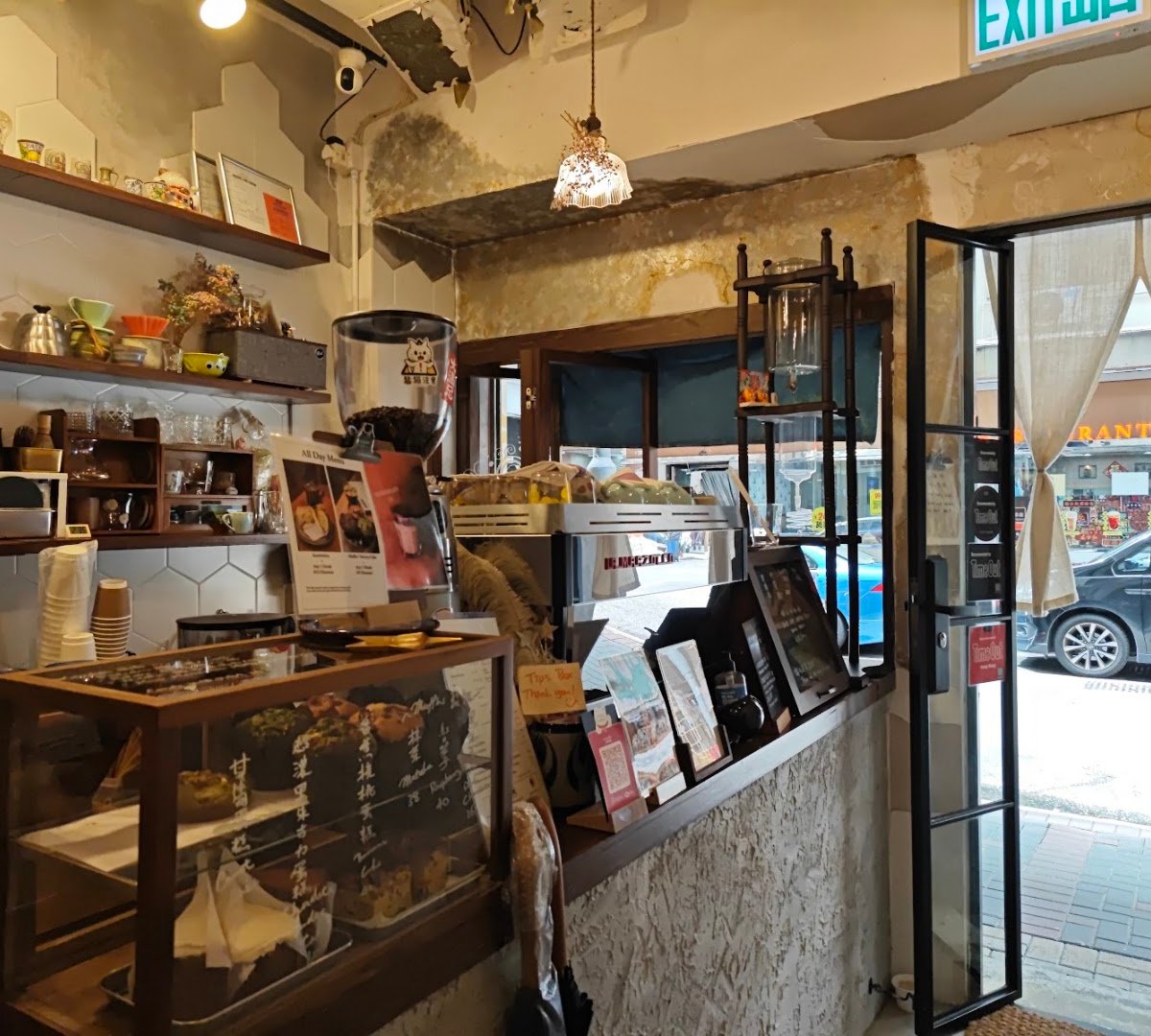 Interior of Good Day Coffee Co., specialty coffee shop in Hong Kong
