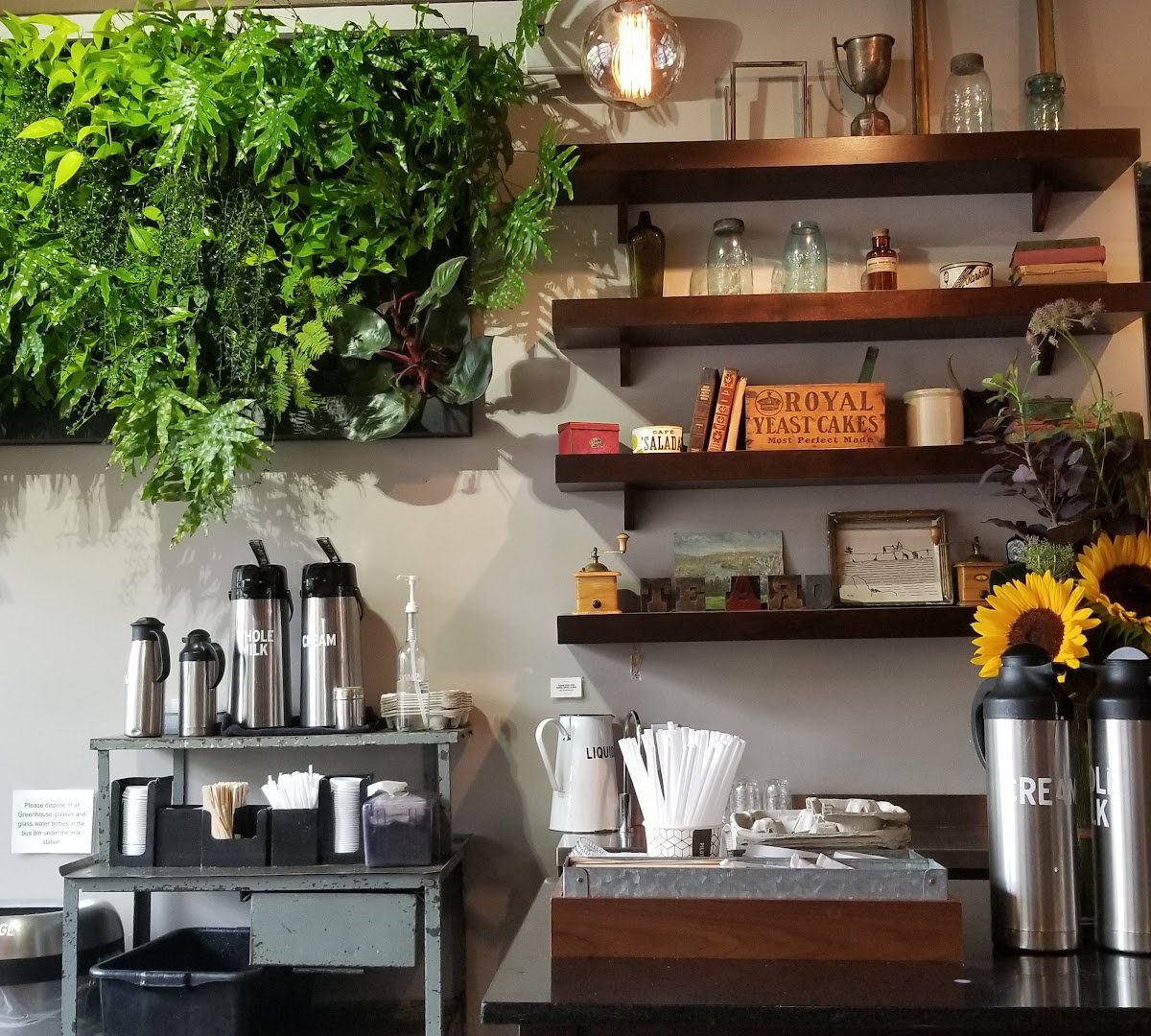 Interior of Pilot Coffee Roasters, specialty coffee shop in Toronto