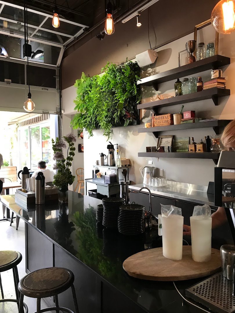Interior of Pilot Coffee Roasters, specialty coffee shop in Toronto