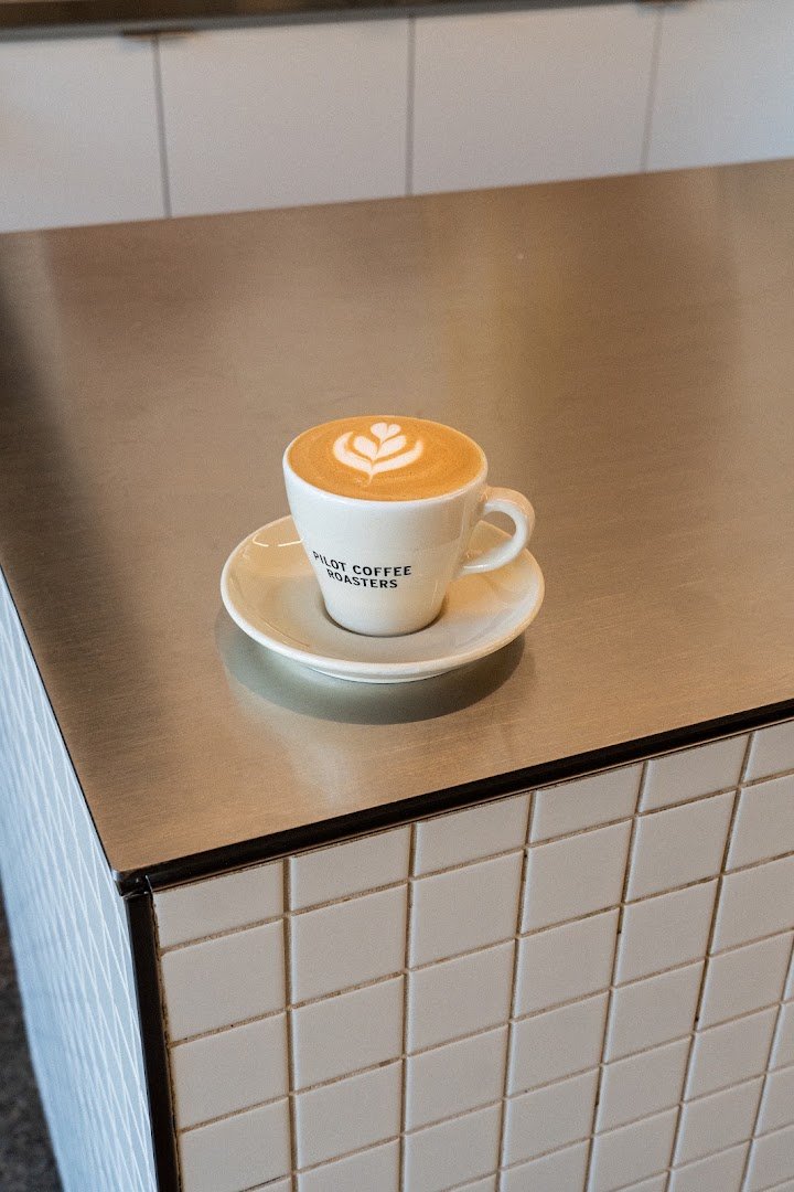 Coffee at Pilot Coffee Roasters, specialty coffee shop in Toronto