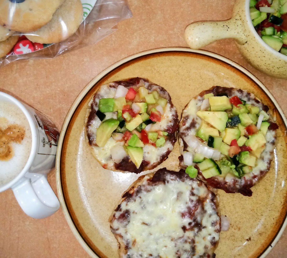 Food at Kfe Maya Vinic, specialty coffee shop in Mexico City
