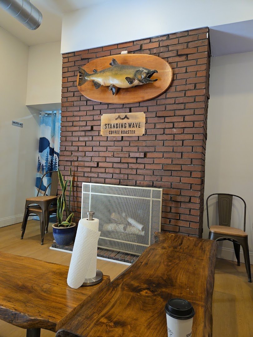 Interior of Standing Wave Coffee, specialty coffee shop in Pittsburgh