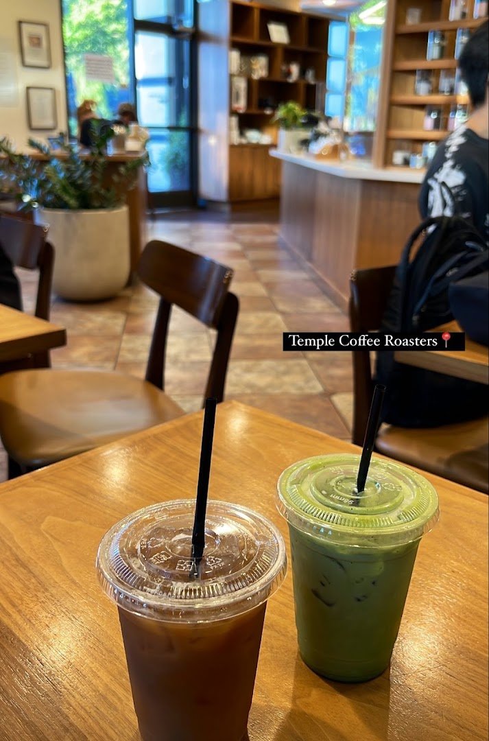 Interior of Temple Coffee Roasters, specialty coffee shop in Sacramento