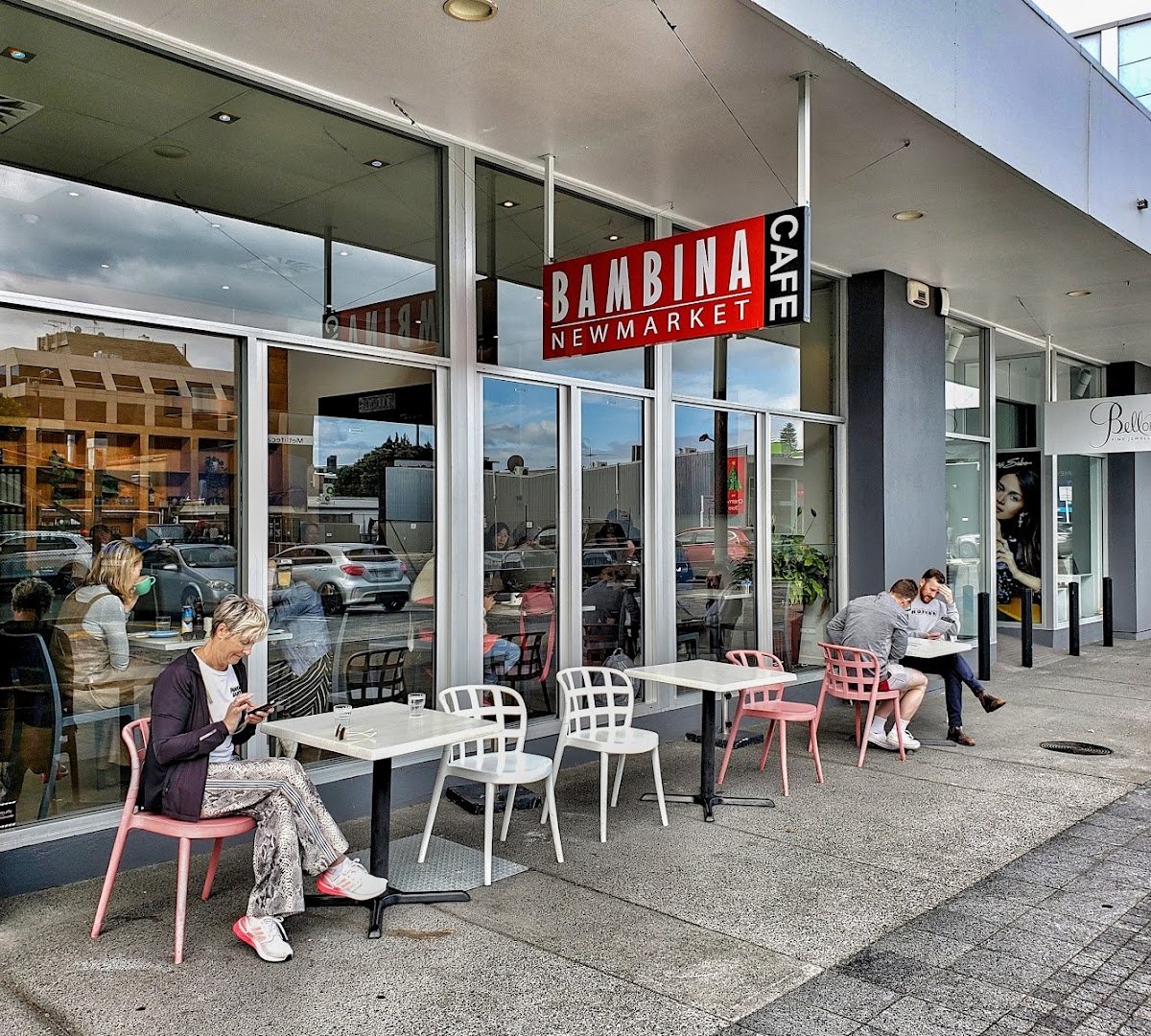 Storefront of Bambina, specialty coffee shop in Auckland
