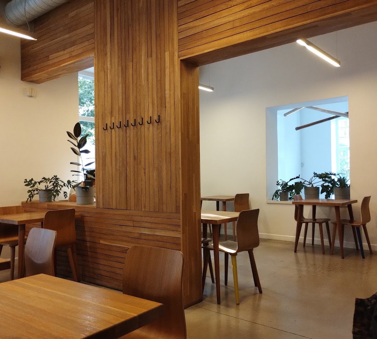 Interior of Místo, specialty coffee shop in Prague