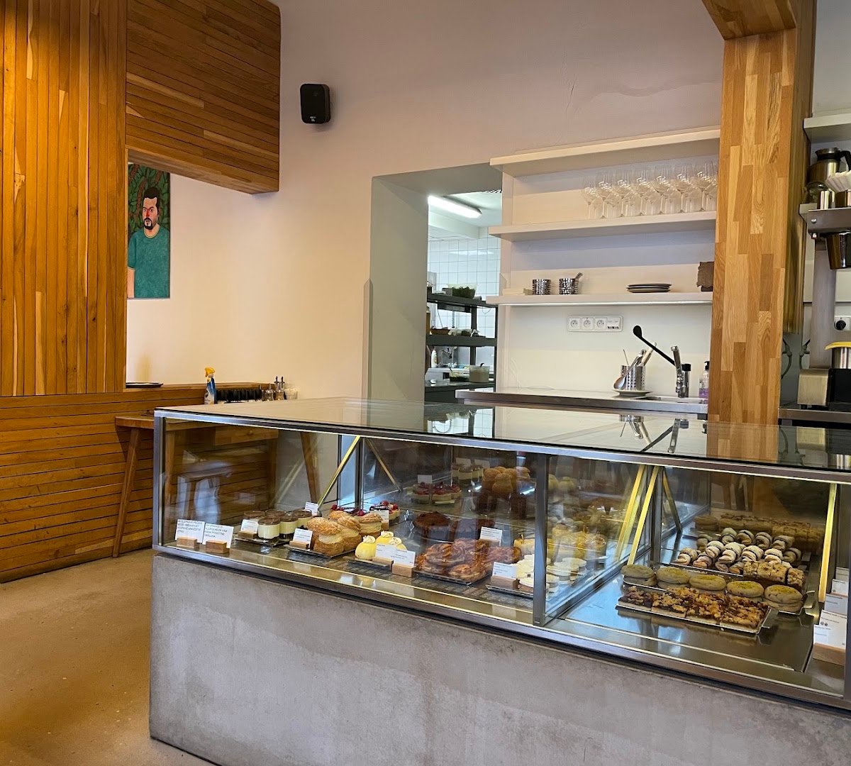 Interior of Místo, specialty coffee shop in Prague