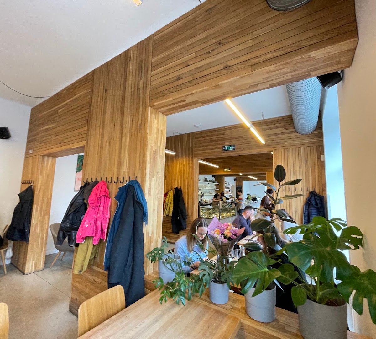 Interior of Místo, specialty coffee shop in Prague