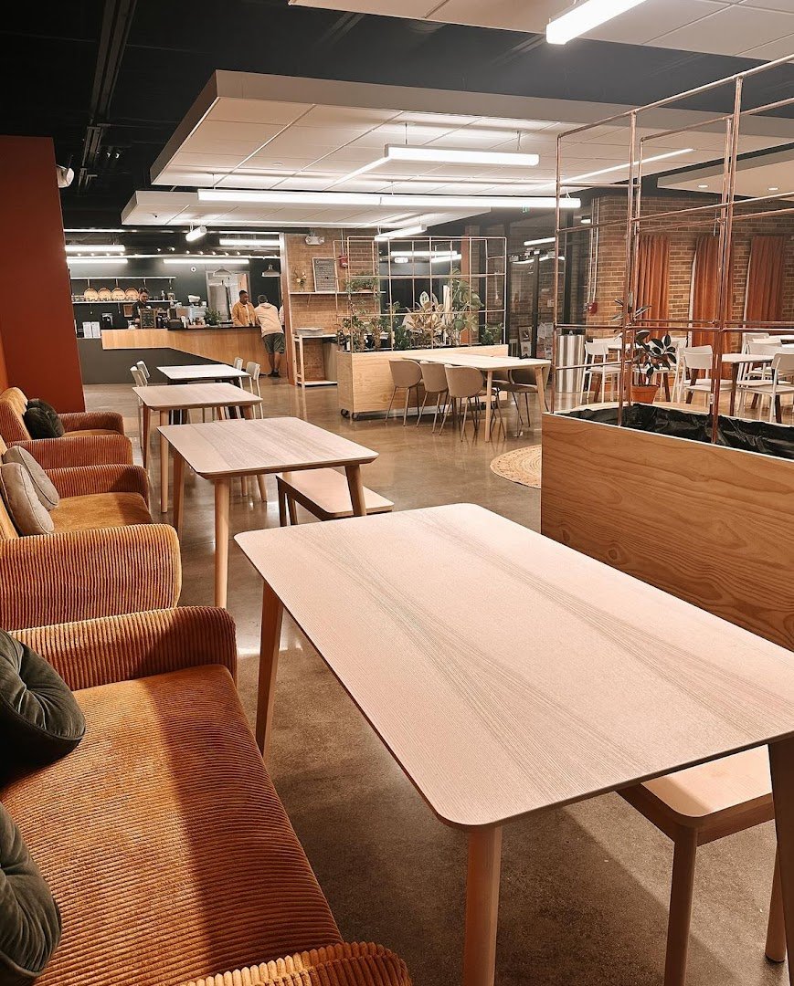 Interior of Myrtle&Cypress Coffeehouse, specialty coffee shop in Omaha