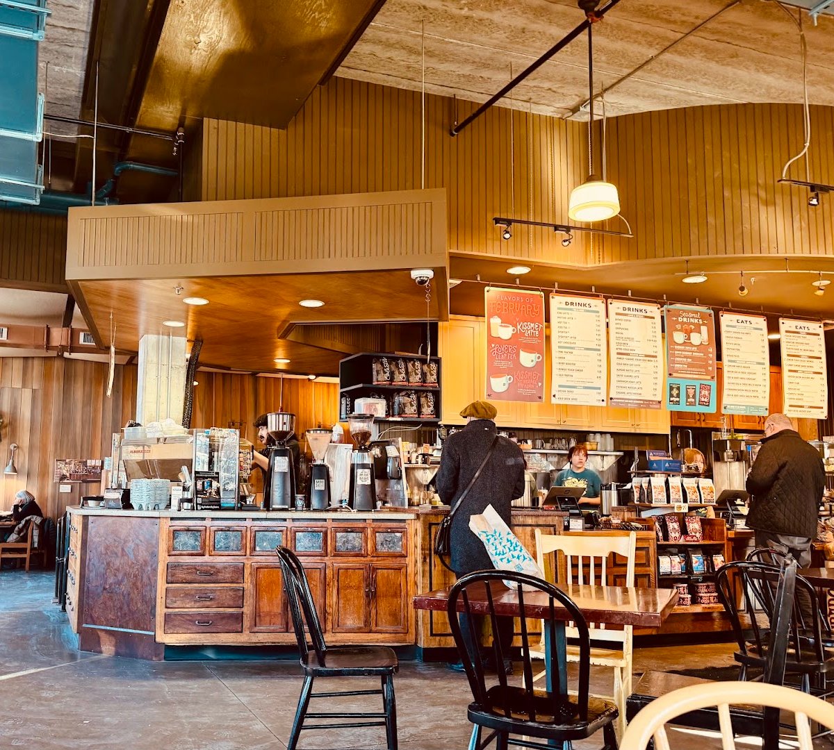 Interior of Colectivo Coffee Shorewood, specialty coffee shop in Milwaukee