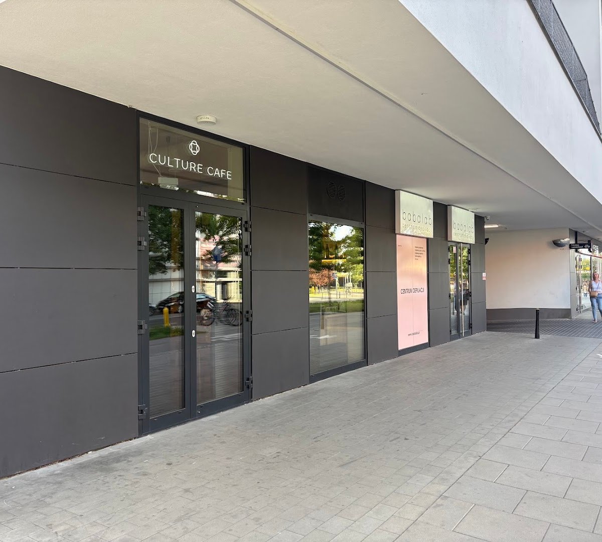 Storefront of Culture Cafe, specialty coffee shop in Warsaw