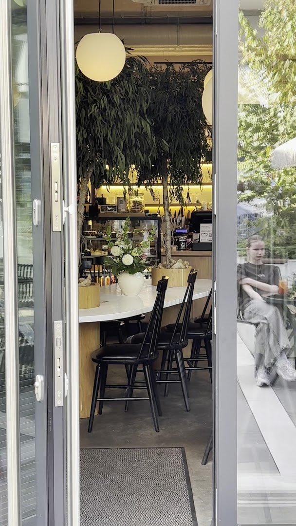 Interior of Culture Cafe, specialty coffee shop in Warsaw