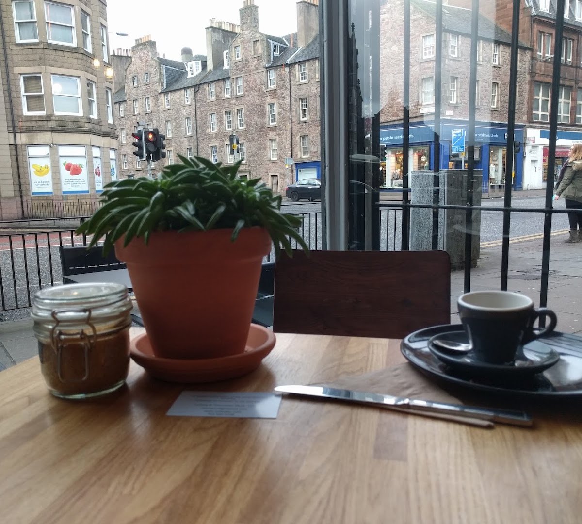 Interior of Machina Espresso, specialty coffee shop in Edinburgh