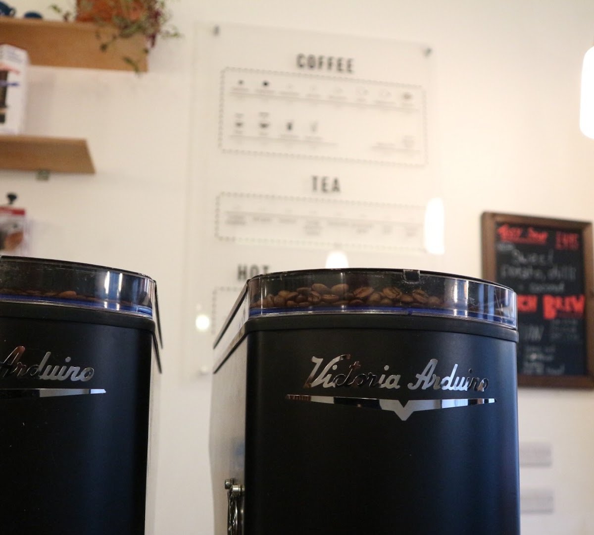 Interior of Machina Espresso, specialty coffee shop in Edinburgh