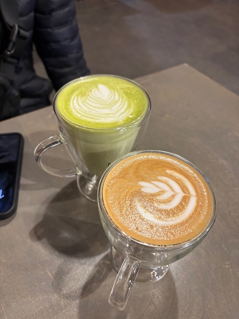 Coffee at Novaria coffee co., specialty coffee shop in Pittsburgh